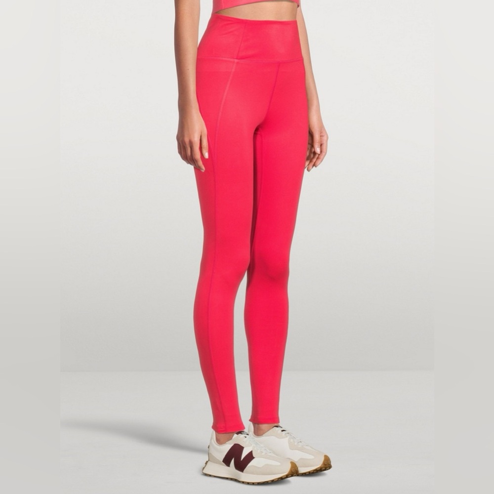 Girlfriend Collective high rise compression with pockets lollipop leggings
